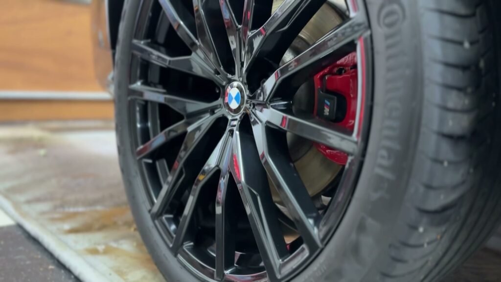 ceramic coated black bmw rims