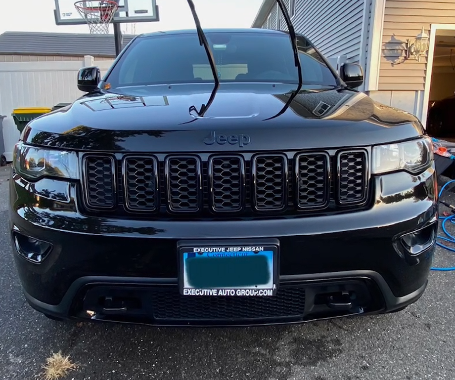 Vehicle after exterior detailing