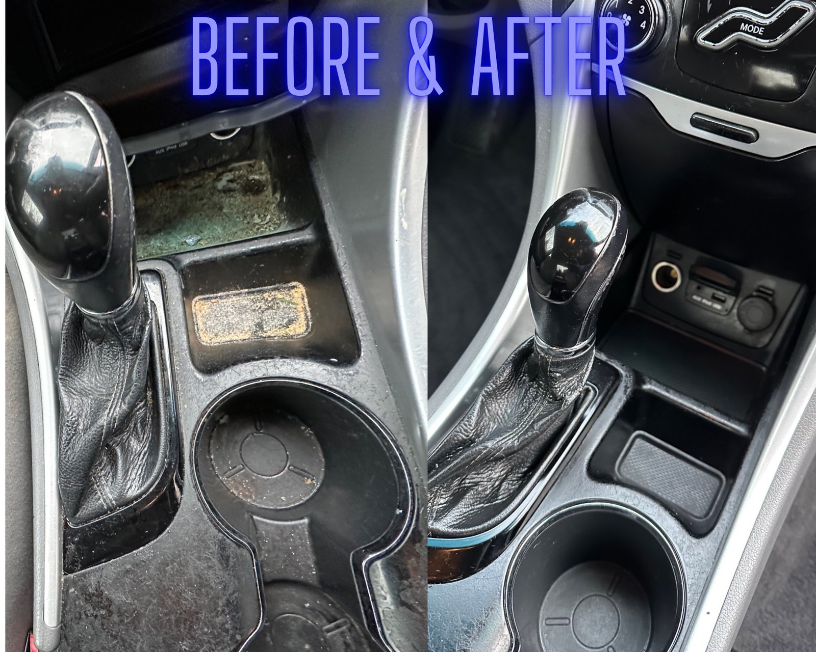 Interior detailing before and after results